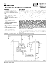 UCC39413D datasheet:  LOW POWER SYNCHRONOUS BOOST CONVERTER UCC39413D