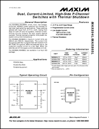 MAX913C/D datasheet: Dual, ultra-fast(10ns), low-power, precision TTL comparator. MAX913C/D