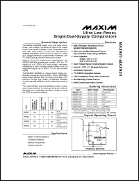 MAX9685C/D datasheet: Ultra-fast ECL-output comparator with latch enable. MAX9685C/D