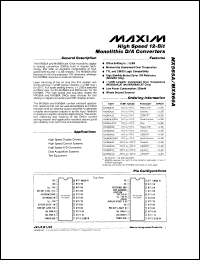 MX7248SE datasheet: Complete, 12-bit voltage-output DAC. MX7248SE