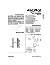 MX7502C/D datasheet: Low-power, monolithic, CMOS analog multiplexer. MX7502C/D