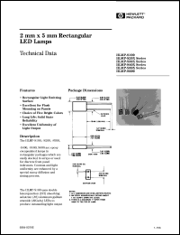 HLMP-S200 datasheet: 2mm x 5mm rectangular LED lamp HLMP-S200