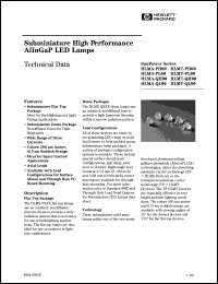 HLMA-QH00 datasheet: Subminiature high performance AllnGaP LED lamp HLMA-QH00