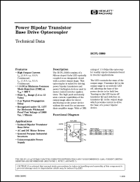 HCPL-3000 datasheet: Power bipolar transistor base drive optocoupler HCPL-3000
