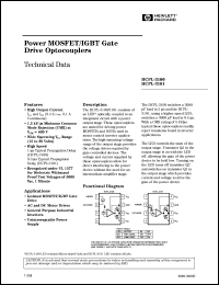 HCPL-3101 datasheet: Power MOSFET,IGBT gate drive optocoupler HCPL-3101