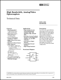 HCPL-4562#020 datasheet: High bandwidth, analog, video optocoupler HCPL-4562#020