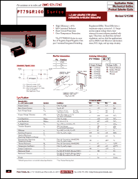 PT79SR109V datasheet:  (-)9VOUT 1.5AMP WIDE-INPUT NEGATIVE STEP-DOWN ISR PT79SR109V