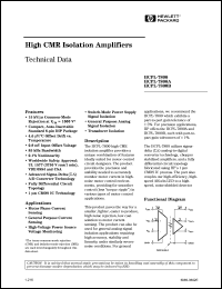 HCPL-7800B#500 datasheet: High CMR isolation amplifier HCPL-7800B#500