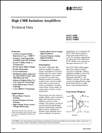 HCPL-7800B#300 datasheet: High CMR isolation amplifier HCPL-7800B#300