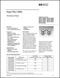 HPWT-MH00 datasheet: Super flux LED HPWT-MH00