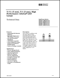 HLMA-CH00 datasheet: 5mm, 3mm, high performance AlInGaP LED lamp HLMA-CH00