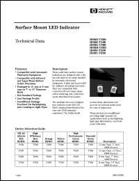 HSMS-T700 datasheet: Surface mount LED indicator HSMS-T700