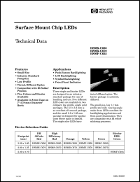HSMH-C670 datasheet: Surface mount chip LED HSMH-C670