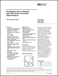 HCPL-5301 datasheet: Intelligent power module and gate drive interface optocoupler HCPL-5301
