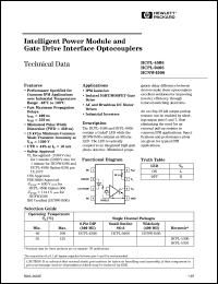 HCPL-0466 datasheet: Intelligent power module and gate drive interface optocoupler HCPL-0466