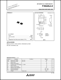 FX6ASJ-2 datasheet: 6A power mosfet for high-speed switching use FX6ASJ-2