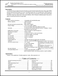 M30220FA-XXXGP datasheet: Single chip 16-bit CMOS microcomputer M30220FA-XXXGP