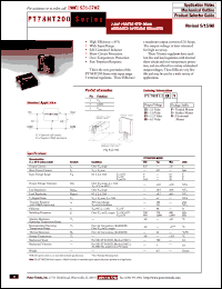 PT78HT233S datasheet:  3.3VOUT 2AMP WIDE-INPUT POSITIVE STEP-DOWN ISR PT78HT233S