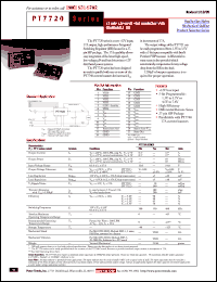 PT7722A datasheet:  4.5 TO 7.6VOUT 17AMP 12V-INPUT 