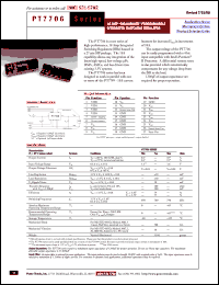 PT7706A datasheet:  1.3 TO 2.05VOUT 18AMP 3.3V-INPUT 