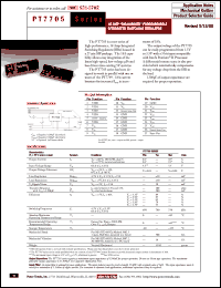 PT7705A datasheet:  1.3 TO 3.5VOUT 18AMP 5V-INPUT 