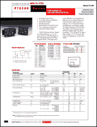 PT6508C datasheet:  1.7VOUT 8AMP 3.3V/5V-INPUT ADJUSTABLE ISR WITH SHORT-CIRCUIT PROTECTION PT6508C