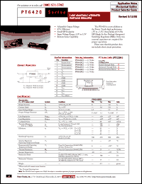 PT6429P datasheet:  2.5VOUT 3AMP 5V-INPUT ADJUSTABLE STEP-DOWN ISR PT6429P