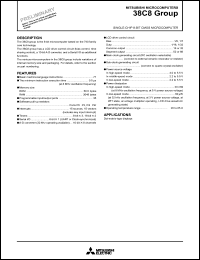 M38C80ME-XXXFP datasheet: RAM size: 192bytes - single chip 8-bit CMOS microcomputer M38C80ME-XXXFP