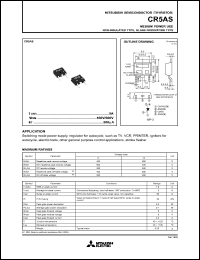 CR5AS datasheet: 5A semiconductor for medium power use, non-insulated, glass passivation type CR5AS