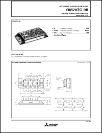 QM20TG-9B datasheet: 20A - transistor module for medium power switching use, insulated type QM20TG-9B