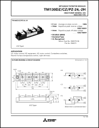 TM130DZ-24 datasheet: 130A - transistor module for medium power general use, insulated type TM130DZ-24