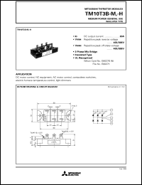 TM10T3B-M datasheet: 20A - transistor module for medium power general use, insulated type TM10T3B-M