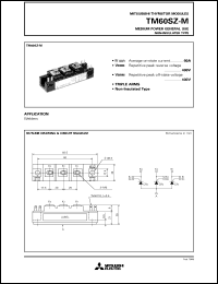 TM60SZ-M datasheet: 60A - transistor module for medium power general use, non-insulated type TM60SZ-M