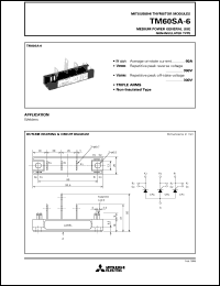 TM60SA-6 datasheet: 60A - transistor module for medium power general use, non-insulated type TM60SA-6
