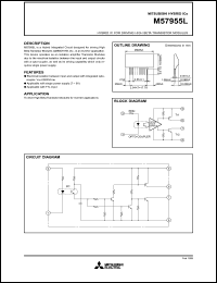 M57955L datasheet: Hybrid IC for driving high BETA transistor modules M57955L