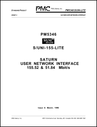 PM5346-RC datasheet: Saturn user network interface PM5346-RC