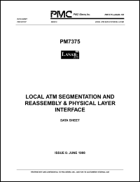 PM7375-SC datasheet: Local ATM segmentation and reassembly and physical layer interface PM7375-SC
