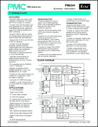 PM6341 datasheet: T1 transceiver PM6341