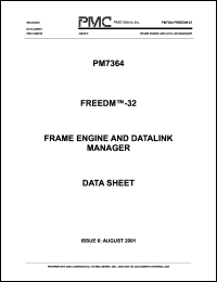 PM7364-BI datasheet: Frame engine and datalink manager PM7364-BI