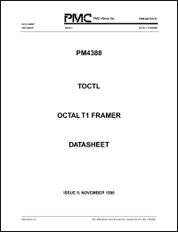 PM4388-RI datasheet: Octal T1 framer PM4388-RI