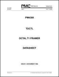 PM4388-NI datasheet: Octal T1 framer PM4388-NI