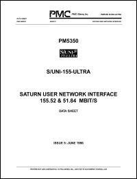 PM5350-RC datasheet: Saturn user netwotk interface PM5350-RC