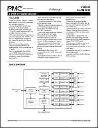 PM3350 datasheet: 8 port 10 Mbit/s switch PM3350