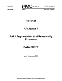 PM73121-RI datasheet: AAL1 segmentation and reassembly processor PM73121-RI
