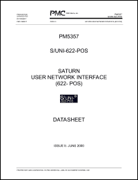 PM5357-BI datasheet: Saturn user network interface (622-POS) PM5357-BI