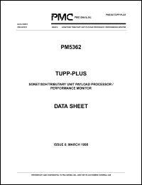 PM5362-RI datasheet: Sonet/SDH tributary unit payload processor / performance monitor PM5362-RI
