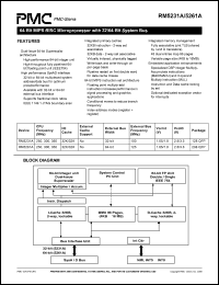 RM5231A datasheet: 64-bit MIPS RISC microprocessor RM5231A