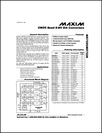 MX7528KN datasheet: CMOS dual 8 bit buffered multiplying DAC. +5V to 15V single supply operation. Error +-1/2 LSB. MX7528KN