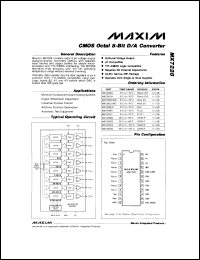 MX7537JCWG datasheet: CMOS parallel loading dual 12 bit multiplying D/A converter. Gain error +-6 LSB. MX7537JCWG