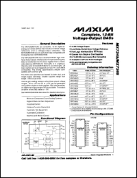 MX7541BD datasheet: CMOS 12 bit multiplying D/A converter. Error 1/2 LSB. MX7541BD